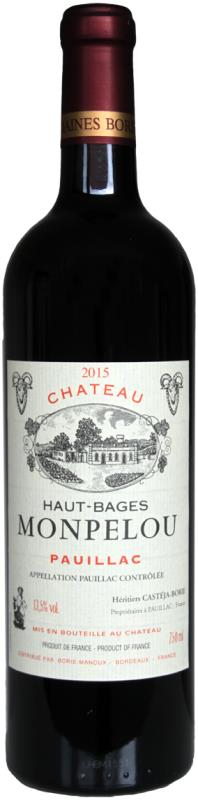 '15 Haut Bages Monpelou Pauillac '15 Haut Bages Monpelou Pauillac