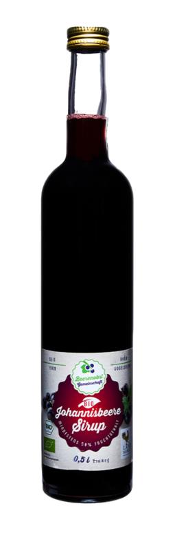 Johannisbeeresirup, BIO, Regional, Beerenobstgemeinschaft Rhön, 0,5 Liter, Hannheinehof