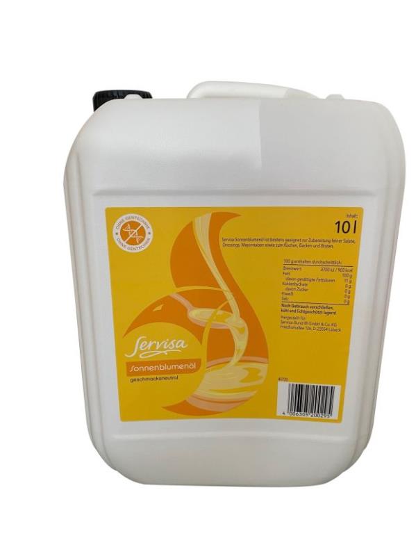 Öl Sonnenblumen Einwegkanne SERVISA Öl Sonnenblumen Einwegkanne SERVISA