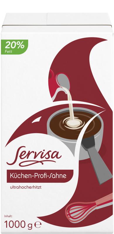 Küchen-Profi-Sahne 20%, Weichpackung SERVISA Küchen-Profi-Sahne 20%, Weichpackung SERVISA