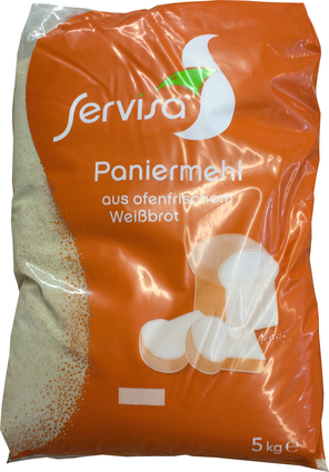 Paniermehl aus ofenfrischem Weißbrot SERVISA Paniermehl aus ofenfrischem Weißbrot SERVISA
