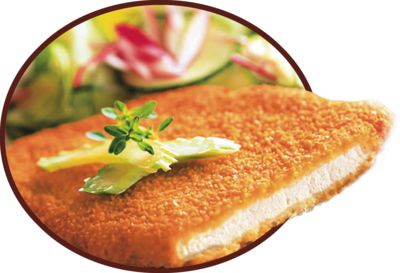 TK Schweinelachsschnitzel paniert gebraten 100g SERVISA