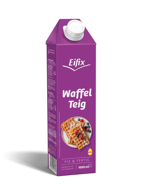Waffelteig pasteurisiert, Bodenhaltung EIFIX Waffelteig pasteurisiert, Bodenhaltung EIFIX