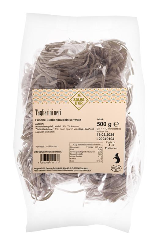 Tagliarini neri SALVA D'OR Tagliarini neri SALVA D'OR