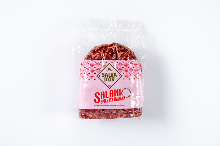 Salami 1/2 Spianata Italiana ca.850g SALVA DOR Salami 1/2 Spianata Italiana ca.850g SALVA DOR