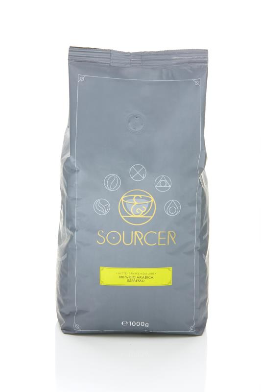 SOURCER Bio Espresso 100% Arabica ganze Bohne SOURCER SOURCER Bio Espresso 100% Arabica ganze Bohne SOURCER