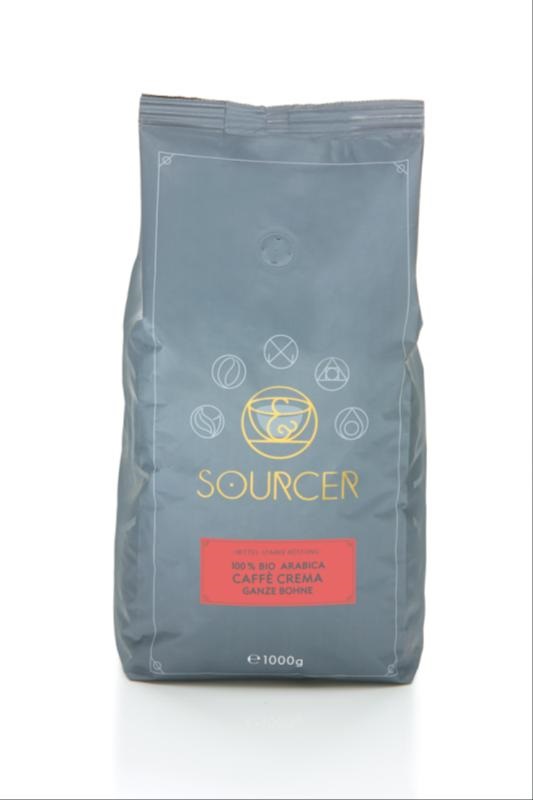 SOURCER Bio Caffé Crema 100% Arabica ganze Bohne SOURCER SOURCER Bio Caffé Crema 100% Arabica ganze Bohne SOURCER