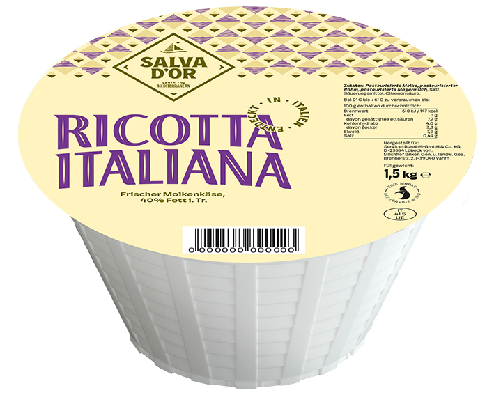 Ricotta 40%F.i.Tr. SALVA D'OR Ricotta 40%F.i.Tr. SALVA D'OR