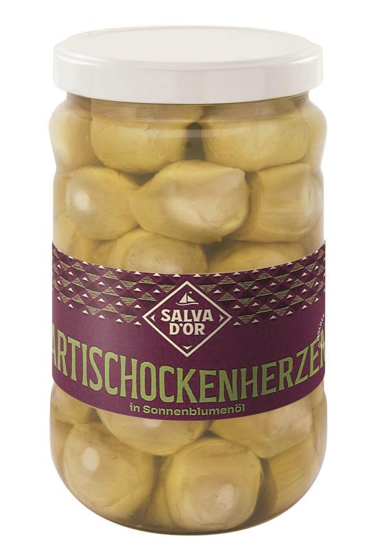 Artischockenherzen in Sonnenblumenöl SALVA DOR Artischockenherzen in Sonnenblumenöl SALVA DOR