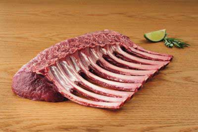 Hirschkarree Frenched Racks, 10 Rippen, 90mm ca.1,5kg NZL DUNCAN 30076051 Hirschkarree Frenched Racks, 10 Rippen, 90mm ca.1,5kg NZL DUNCAN 30076051