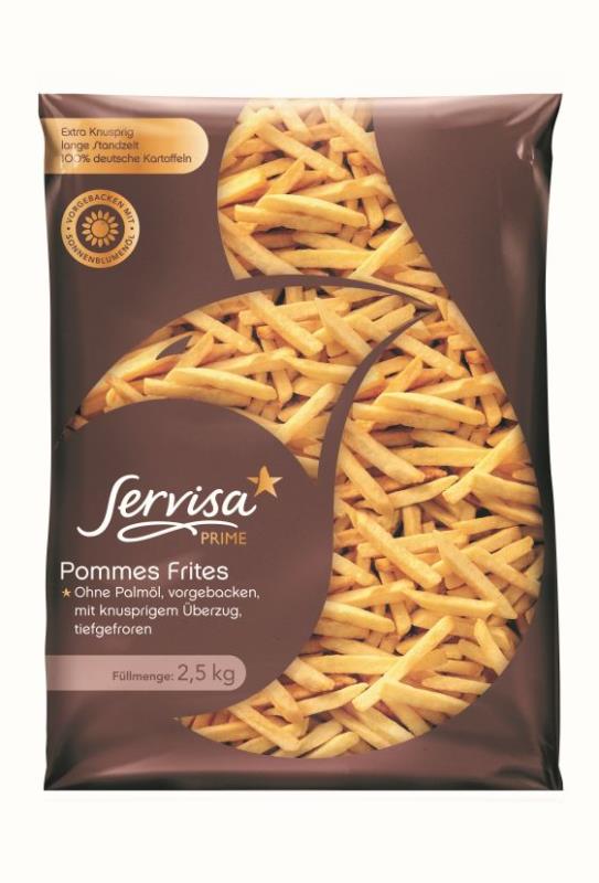 TK Pommes Frites Coated Feinschnitt 7,5x7,5mm (mit knusprigem Überzug) vorgebacken SERVISA PRIME TK Pommes Frites Coated Feinschnitt 7,5x7,5mm (mit knusprigem Überzug) vorgebacken SERVISA PRIME