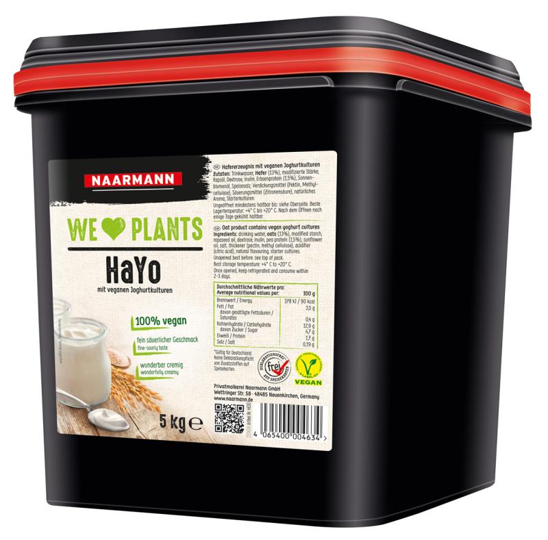HaYo Haferyoghurt vegan WE LOVE PLANTS NAARMANN NAA