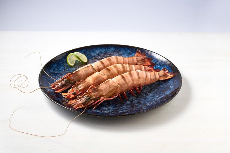 TK MERMAID Gambas Black Tiger mit Kopf, mit Schale, SW 6/8 Indien MERMAID WILD TK MERMAID Gambas Black Tiger mit Kopf, mit Schale, SW 6/8 Indien MERMAID WILD